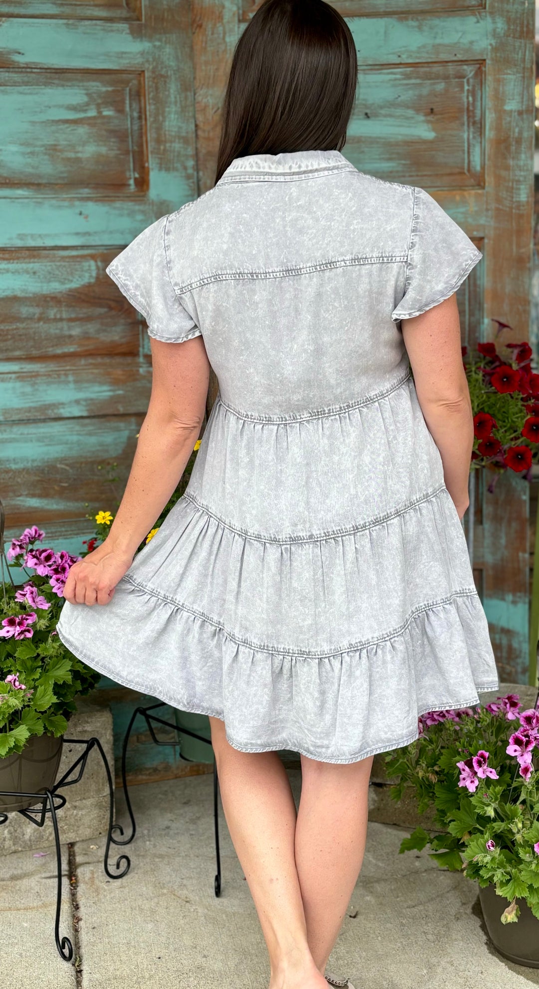 Perfectly Crafted Ruffle Dress-Dresses-Dear Lover-Evergreen Boutique, Women’s Fashion Boutique in Santa Claus, Indiana