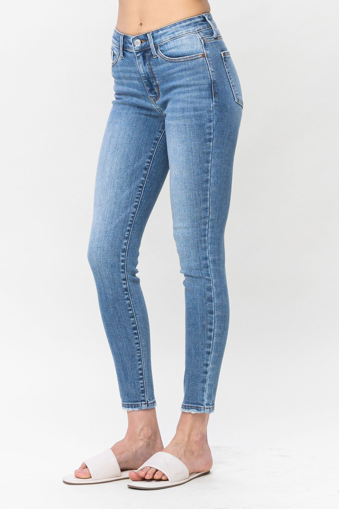 Judy Blue High Straight Leg Jeans-Jeans-Judy Blue-Evergreen Boutique, Women’s Fashion Boutique in Santa Claus, Indiana