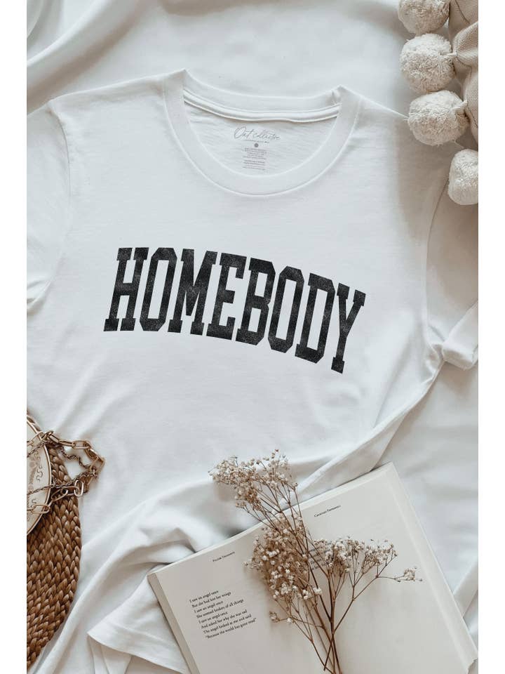 Homebody Graphic T-Shirt-Graphic Tees-Oat Collective-Evergreen Boutique, Women’s Fashion Boutique in Santa Claus, Indiana