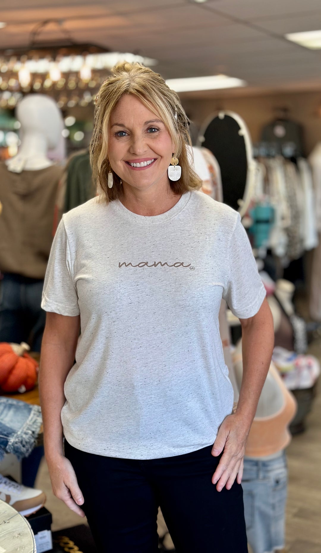 Mama Short Sleeve Graphic Tee-Graphic Tees-Never Lose Hope Designs-Evergreen Boutique, Women’s Fashion Boutique in Santa Claus, Indiana