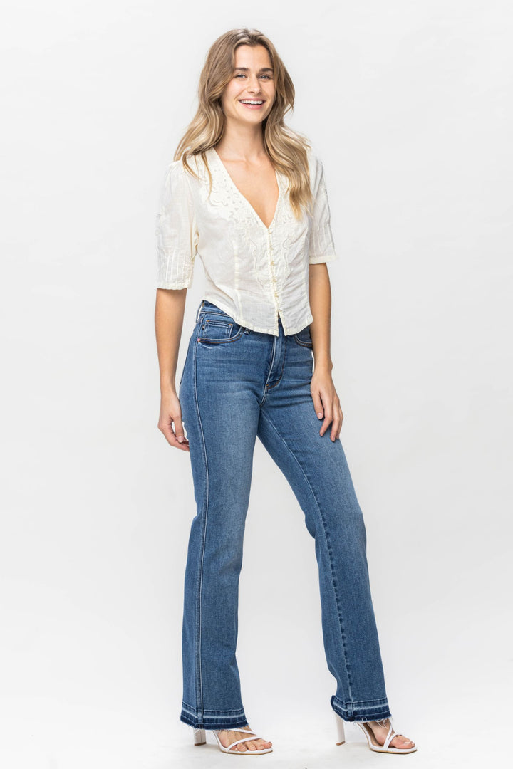 Judy Blue Must Have Tummy Control Bootcut Jeans-Jeans-Judy Blue-Evergreen Boutique, Women’s Fashion Boutique in Santa Claus, Indiana