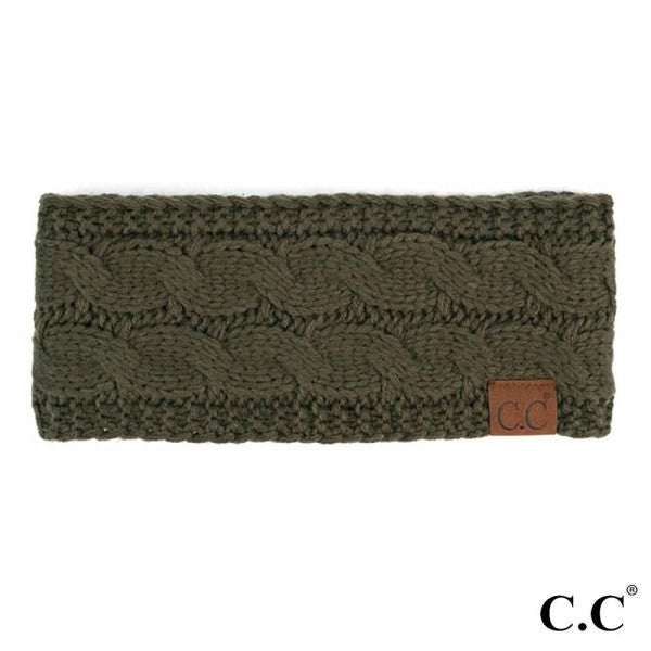Solid Cable Knit Headwrap.-Accessories-Judson-Evergreen Boutique, Women’s Fashion Boutique in Santa Claus, Indiana