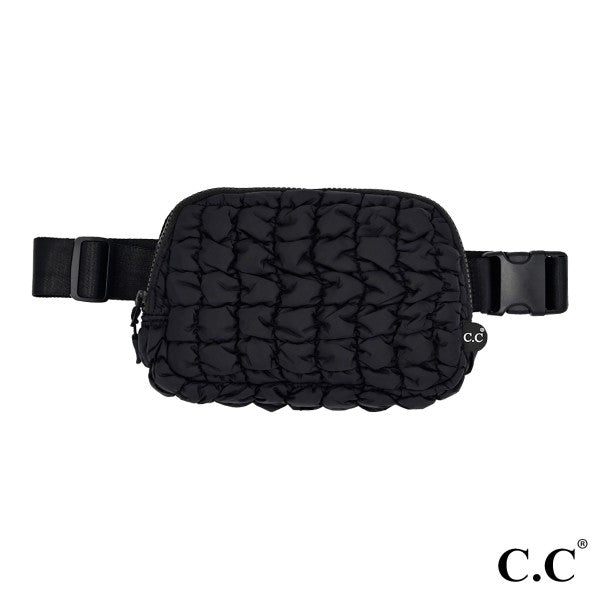 Quilted Puffer Fanny Pack-Handbags-Judson-Evergreen Boutique, Women’s Fashion Boutique in Santa Claus, Indiana