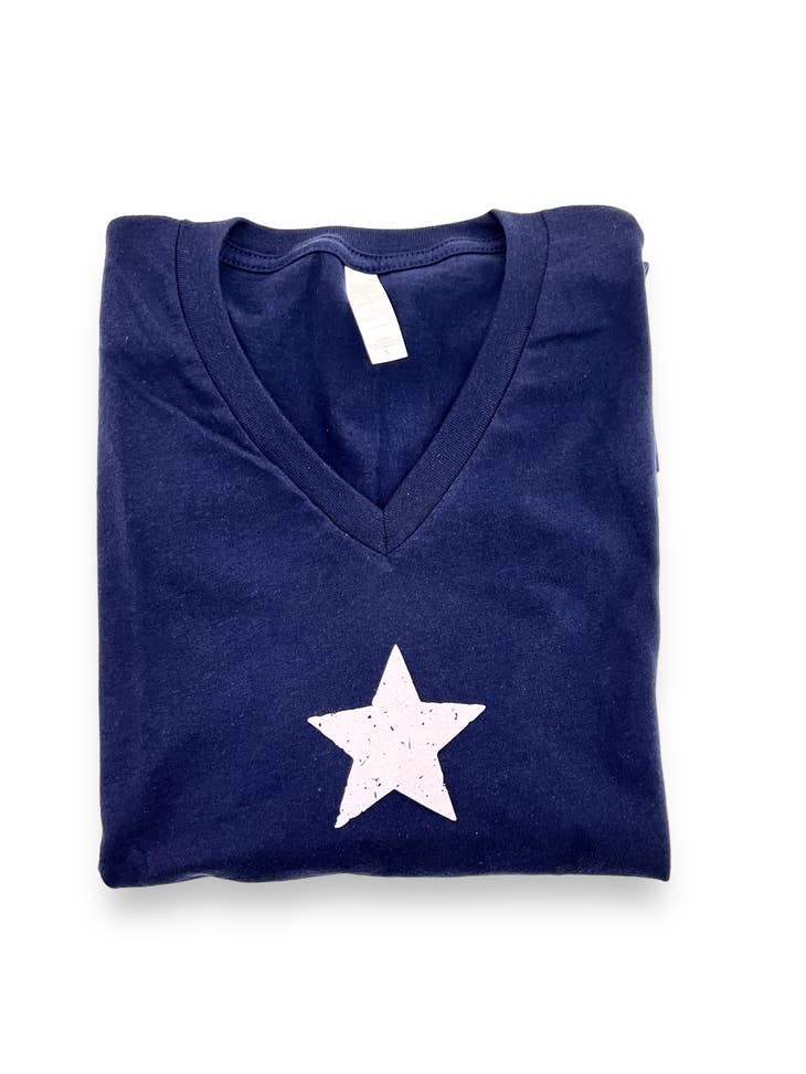 Star 4th of July Graphic Tee-Graphic Tees-Never Lose Hope Designs-Evergreen Boutique, Women’s Fashion Boutique in Santa Claus, Indiana
