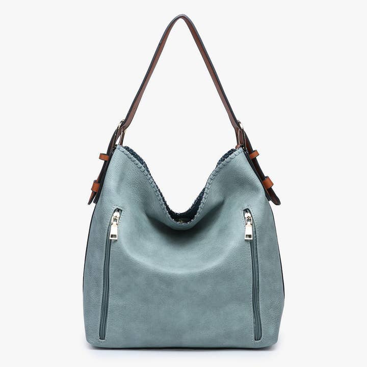 Alexa 2-in-1 Hobo Bag W/Dual Zip-Handbags-Jen & Co-Evergreen Boutique, Women’s Fashion Boutique in Santa Claus, Indiana