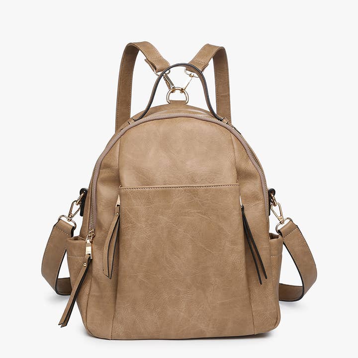 Lillia Convertible Backpack w/ Long Strap-Handbags-Jen & Co-Evergreen Boutique, Women’s Fashion Boutique in Santa Claus, Indiana