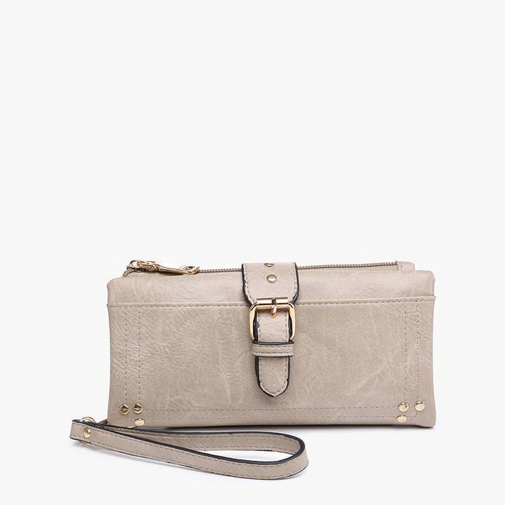 Cadence Buckle Wallet/Clutch w/ Zip Top-Handbags-Jen & Co-Evergreen Boutique, Women’s Fashion Boutique in Santa Claus, Indiana
