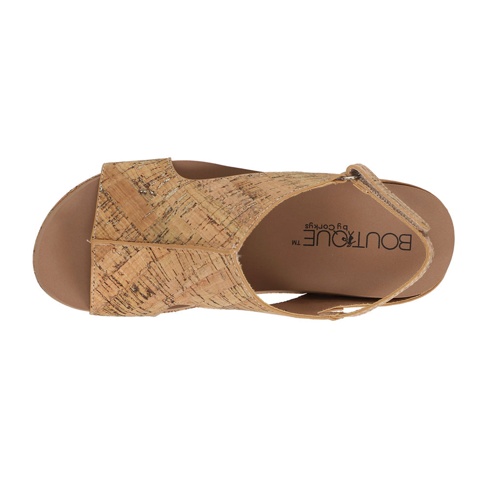 Corkys Carley Glitter Cork Wedges-Sandals-Corkys-Evergreen Boutique, Women’s Fashion Boutique in Santa Claus, Indiana