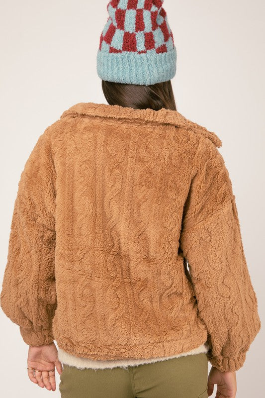 All Eyes On Me Fur Shacket-Shackets-Very J-Evergreen Boutique, Women’s Fashion Boutique in Santa Claus, Indiana