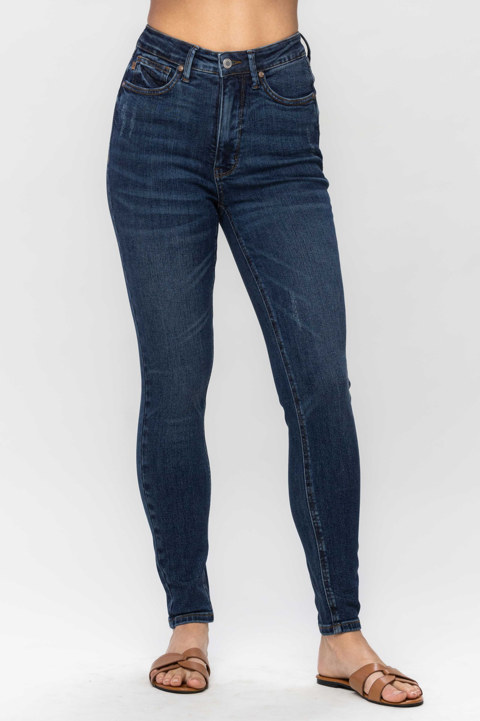 Dion Dark Blue High Waist Skinny Fit Jeans | Pepe Jeans India