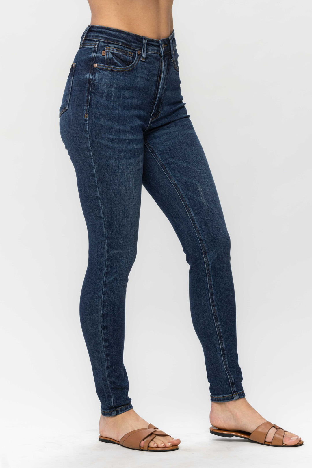 Judy Blue High Waist Skinny Jeans-Jeans-Judy Blue-Evergreen Boutique, Women’s Fashion Boutique in Santa Claus, Indiana