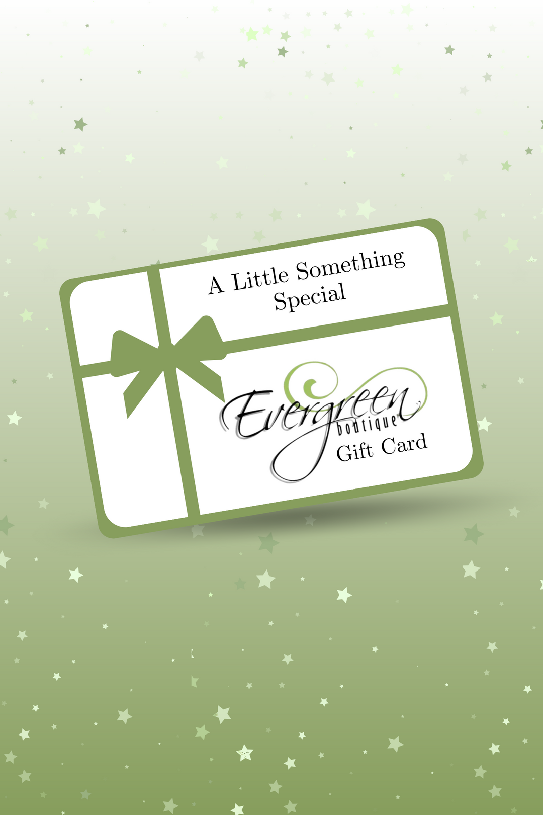 Evergreen Boutique Gift Card-Gift Cards-Evergreen Boutique, LLC-Evergreen Boutique, Women’s Fashion Boutique in Santa Claus, Indiana