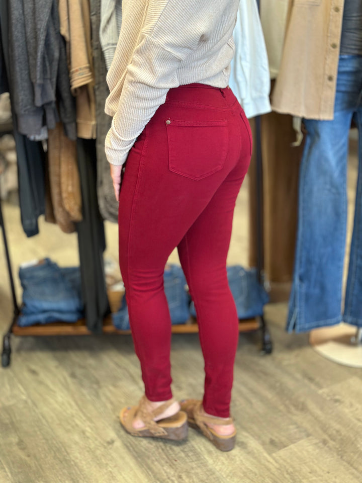 Judy Blue Tummy Control Scarlet High Rise Jean-Jeans-Judy Blue-Evergreen Boutique, Women’s Fashion Boutique in Santa Claus, Indiana