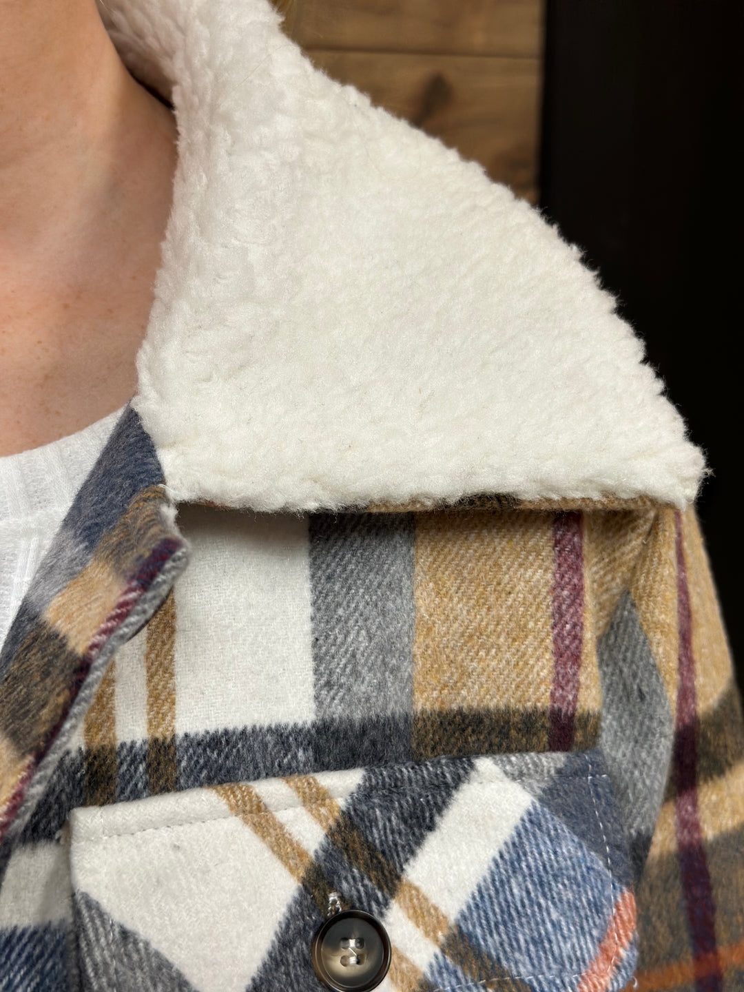 Vintage plaid 2025 jacket womens