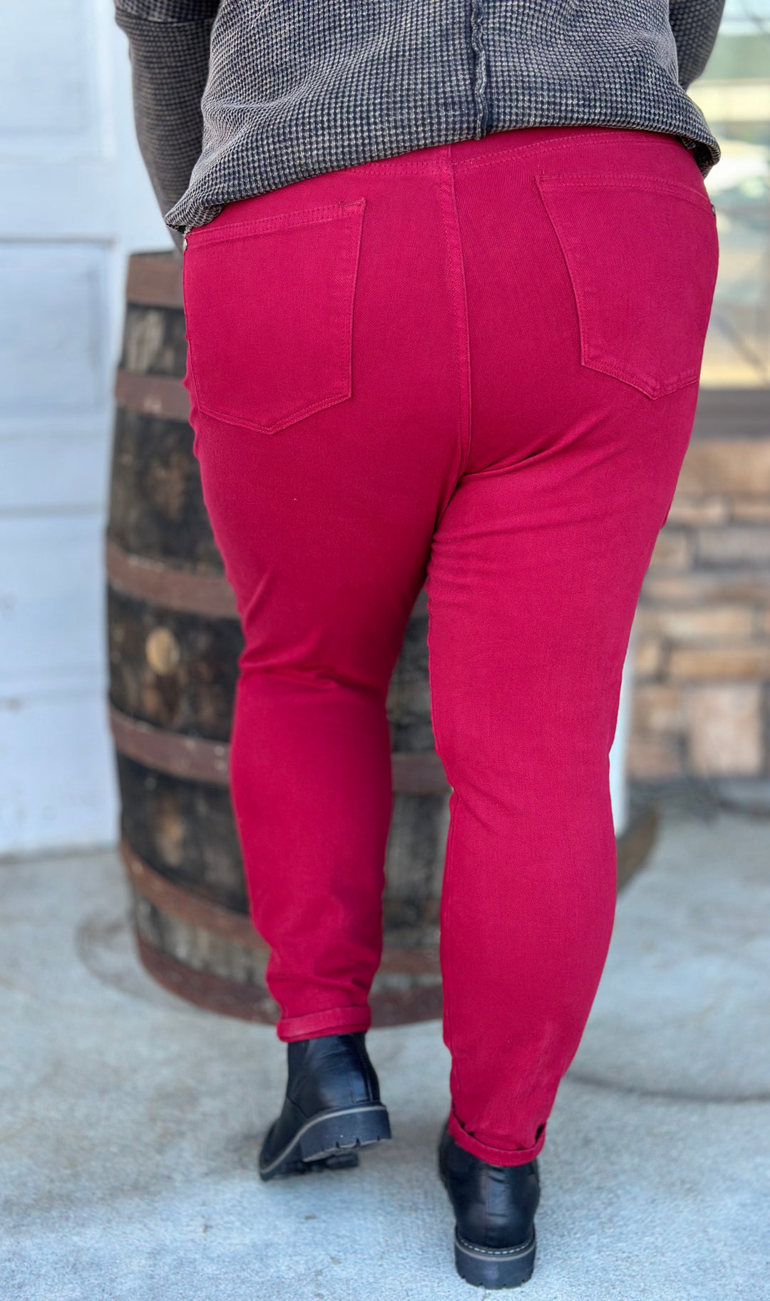 Judy Blue Tummy Control Scarlet High Rise Jean-Jeans-Judy Blue-Evergreen Boutique, Women’s Fashion Boutique in Santa Claus, Indiana