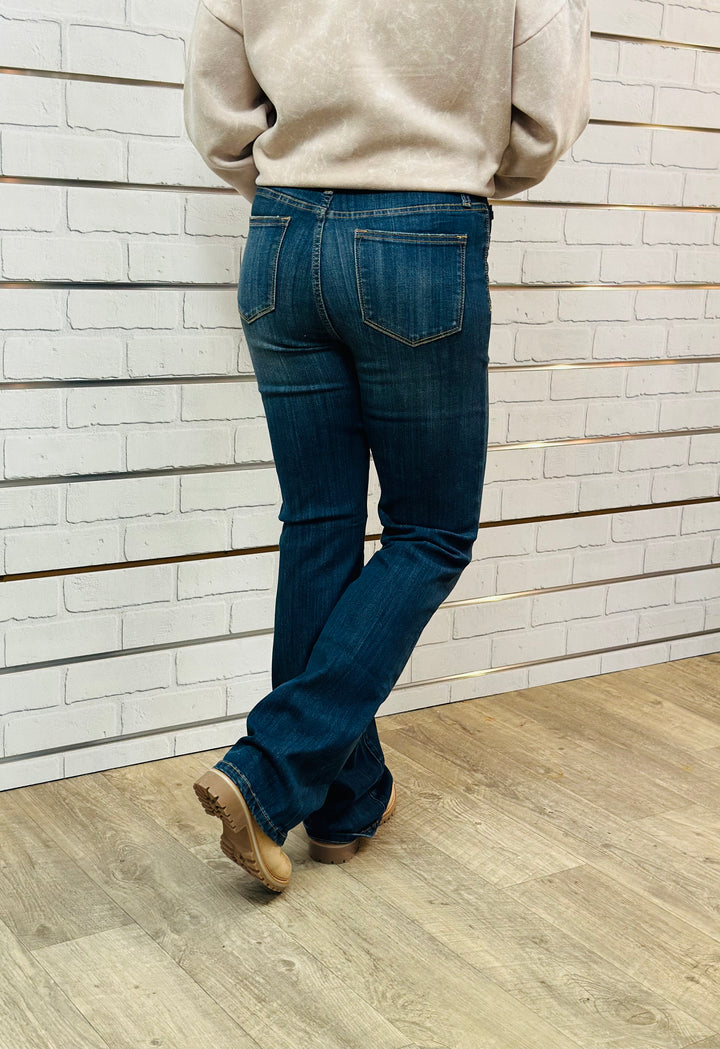 Judy Blue High Waist Vintage Pull On Bootcut Jeans-Jeans-Judy Blue-Evergreen Boutique, Women’s Fashion Boutique in Santa Claus, Indiana