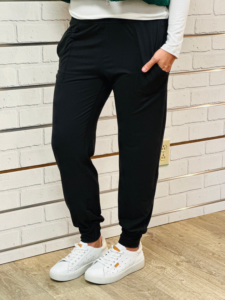 Twist & Shout High Waist Joggers-Joggers-Rae Mode-Evergreen Boutique, Women’s Fashion Boutique in Santa Claus, Indiana