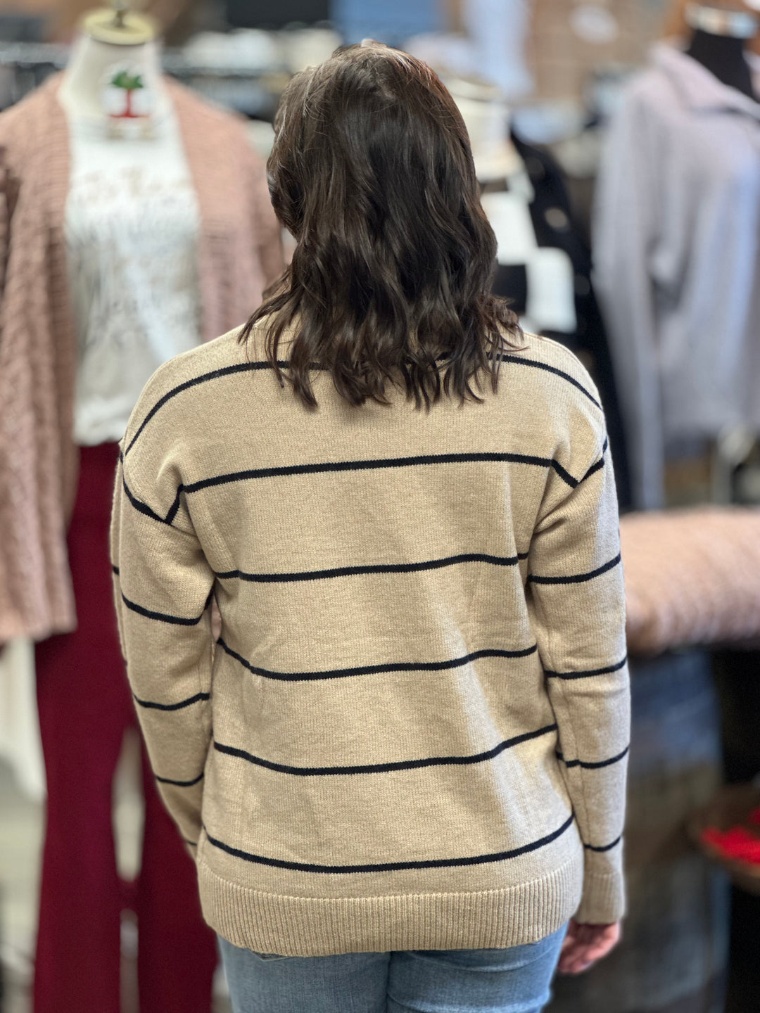 Eunice Sweater-Sweaters-La Miel-Evergreen Boutique, Women’s Fashion Boutique in Santa Claus, Indiana