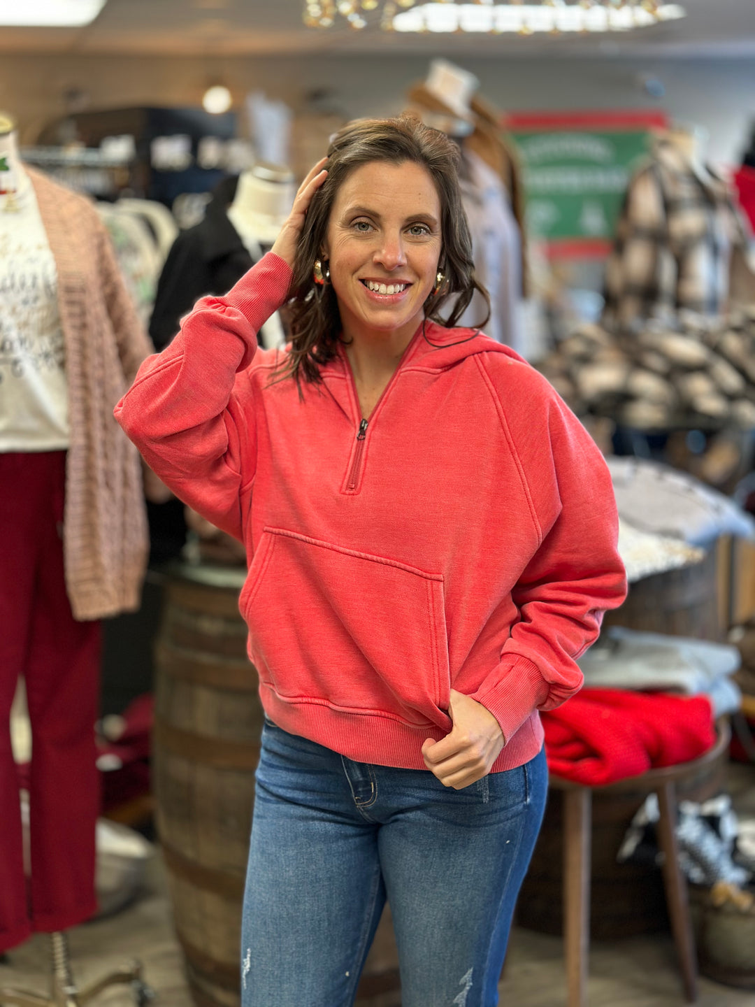 Easy Does It Pullover-Sweaters-Blakeley-Evergreen Boutique, Women’s Fashion Boutique in Santa Claus, Indiana