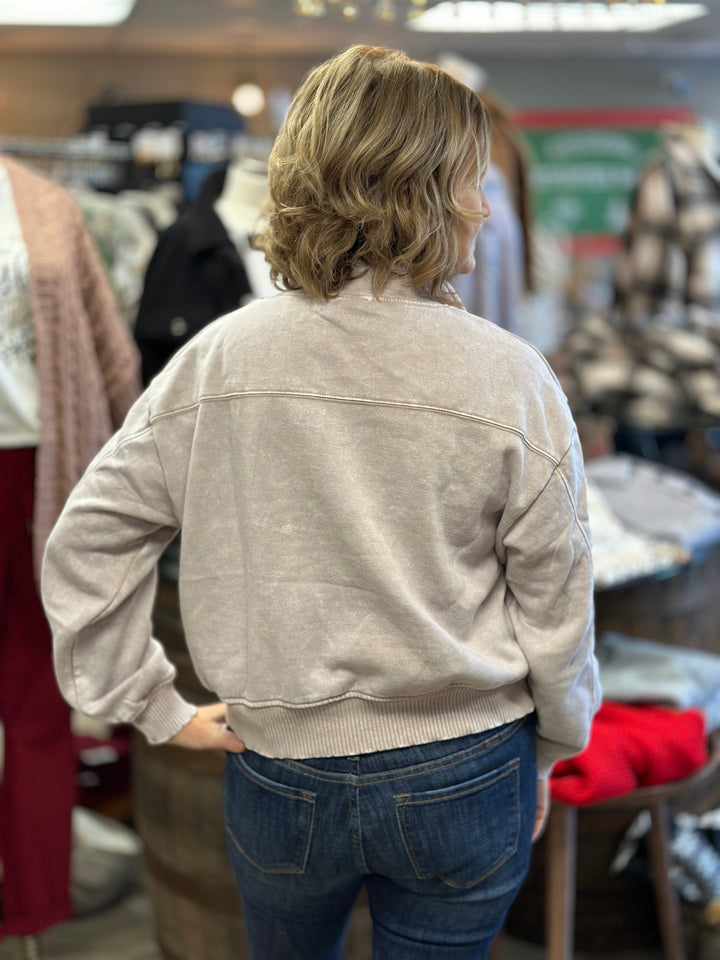Zenana Acid Washed Pullover-Sweaters-Zenana-Evergreen Boutique, Women’s Fashion Boutique in Santa Claus, Indiana