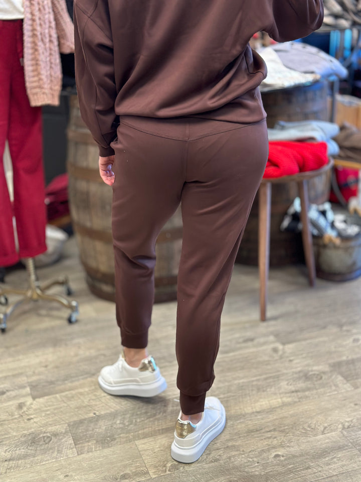 Sporty Chic Scuba Lounge Pants-Activewear Sets-Yelete-Evergreen Boutique, Women’s Fashion Boutique in Santa Claus, Indiana