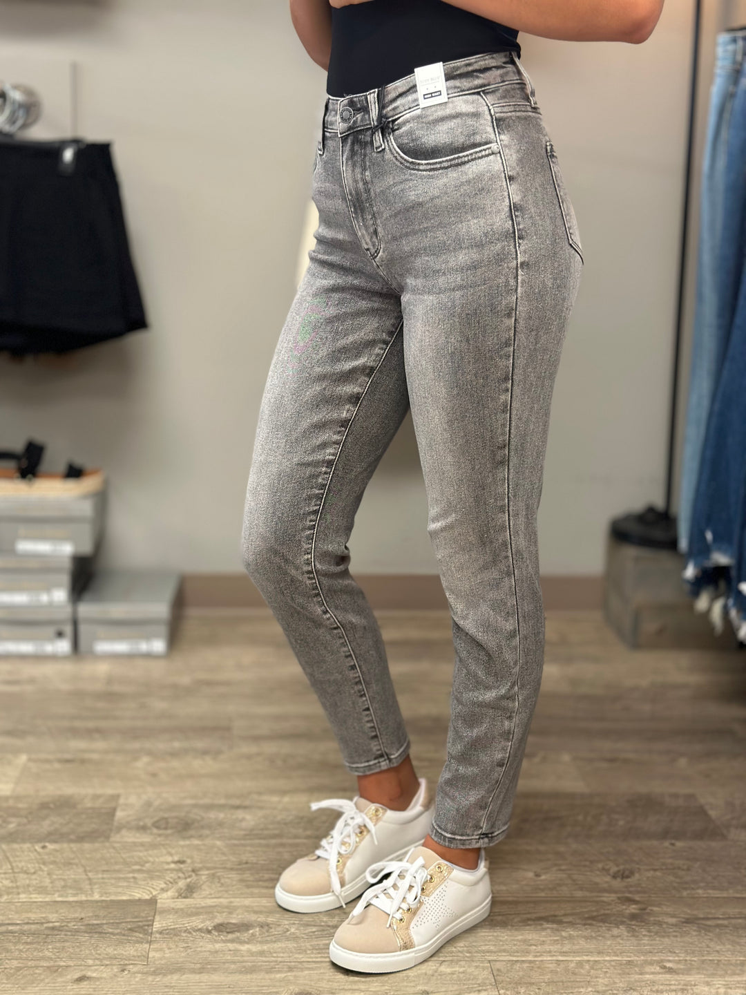 Judy Blue So Fetch High Rise Stone Wash Jeans-Jeans-Judy Blue-Evergreen Boutique, Women’s Fashion Boutique in Santa Claus, Indiana