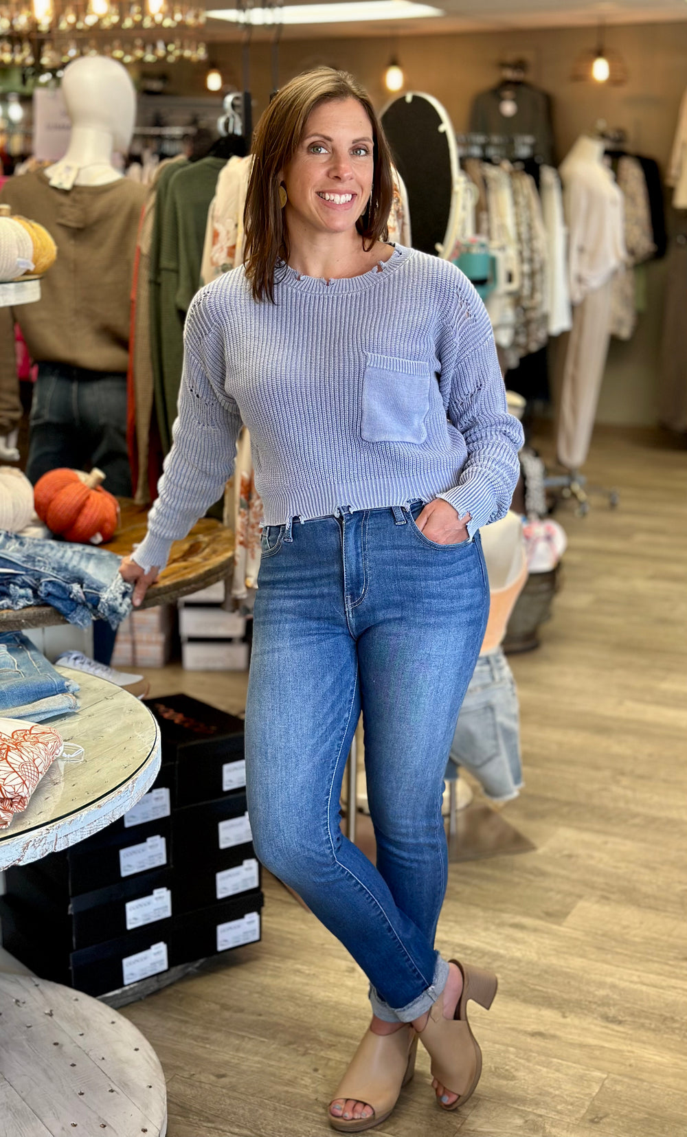 Must Have Mineral Wash Sweater-Sweaters-Timing-Evergreen Boutique, Women’s Fashion Boutique in Santa Claus, Indiana