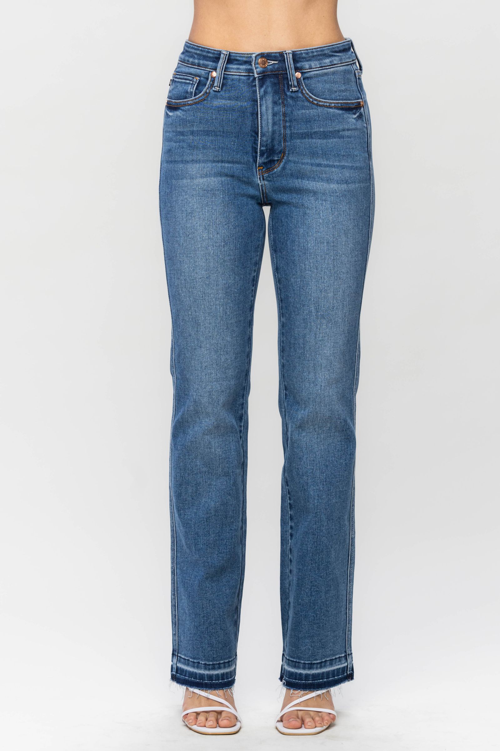 Vintage Washed Whiskering Flare Leg Jeans Zipper Button - Temu