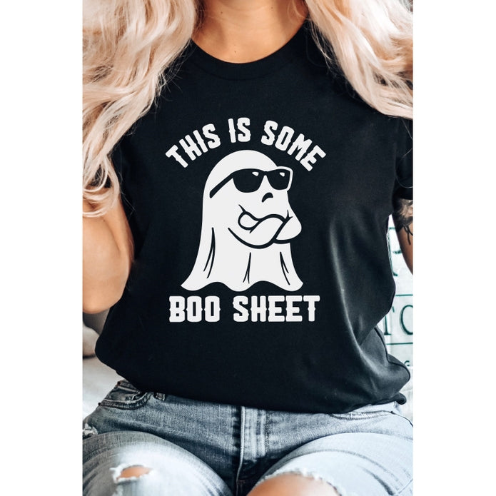 This Is Some Boo Sheet Graphic Tee-Graphic Tees-Kissed Apparel-Evergreen Boutique, Women’s Fashion Boutique in Santa Claus, Indiana