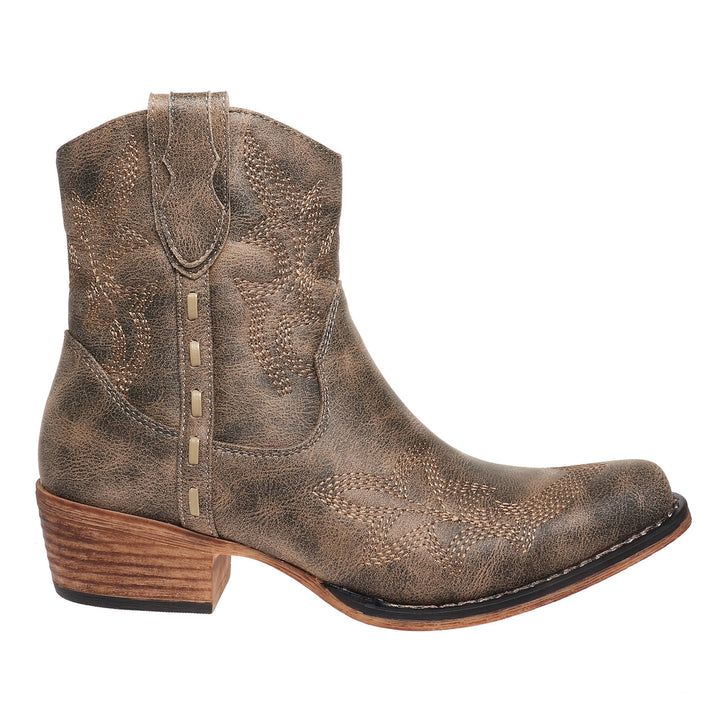 Pierre Dumas Kaylee Western Style Short Boot-Boots-Olem Shoe-Evergreen Boutique, Women’s Fashion Boutique in Santa Claus, Indiana