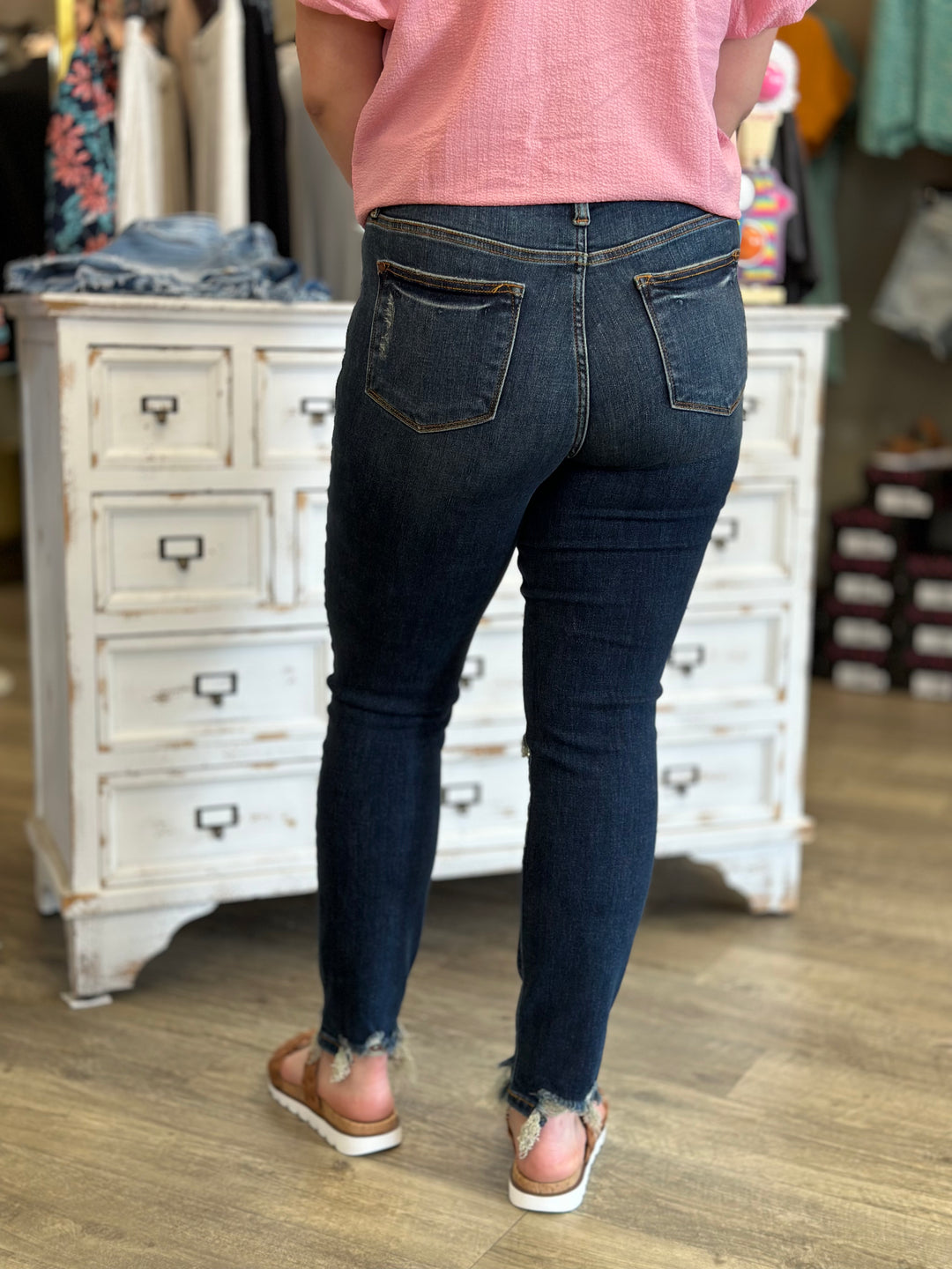 Judy Blue Take It Easy Mid Rise Relaxed Fit Jean | REGULAR-Jeans-Judy Blue-Evergreen Boutique, Women’s Fashion Boutique in Santa Claus, Indiana